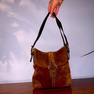 Authentic Coach Suede Bag